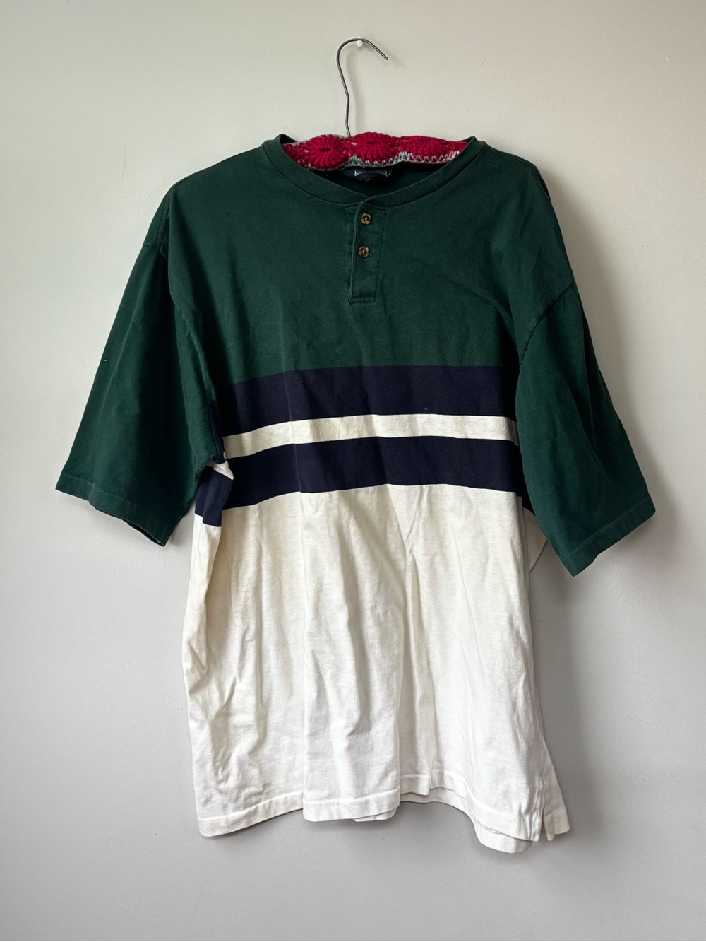 Lands' End Dark Green Henley Shirt